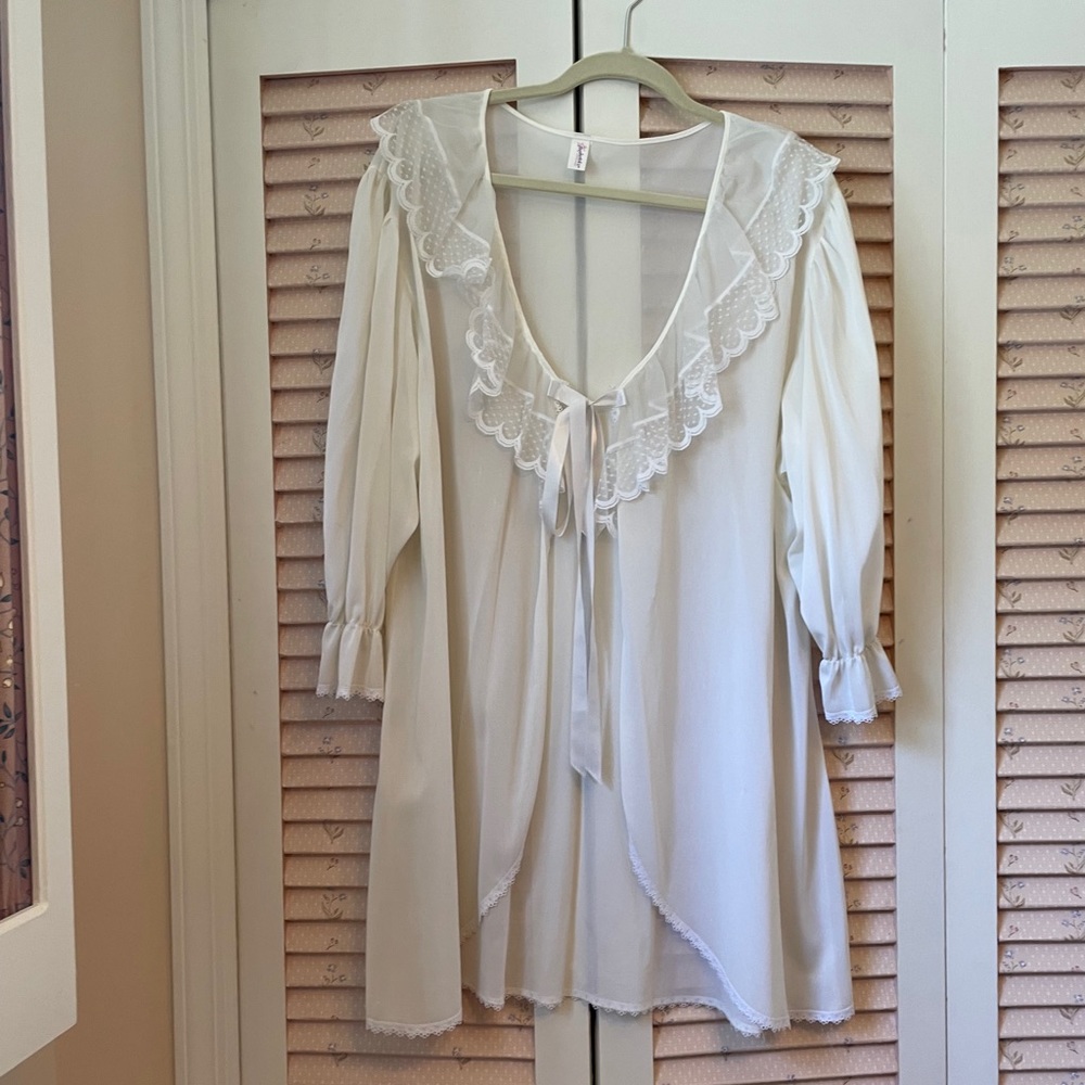 Ladies Sheer Sleep Shirt Dress